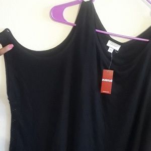 Avenue Black cold Shoulder blouse